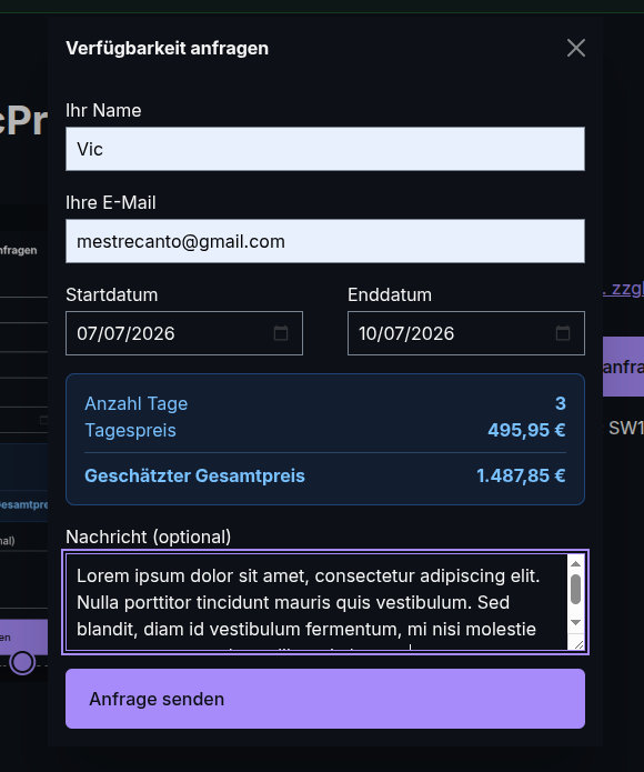 Testprodukt für VicProductInquiry